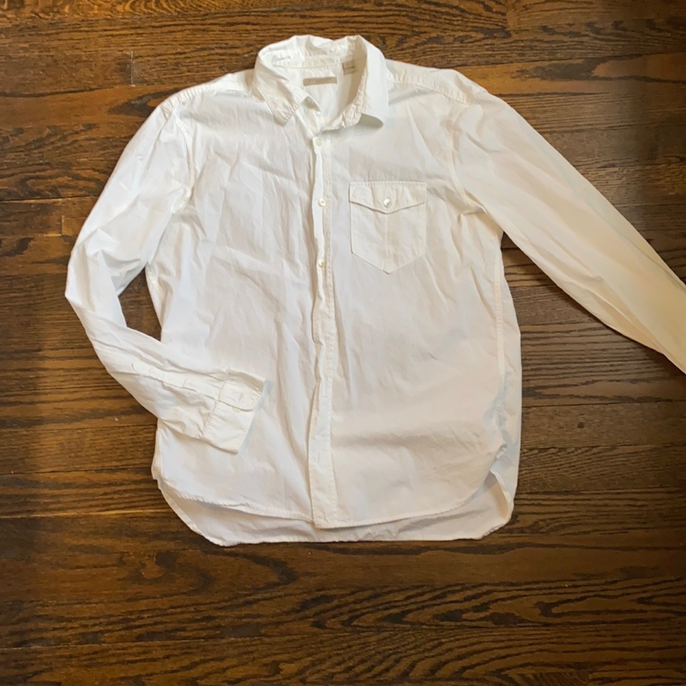 Burberry Britt Size Large White Button Down